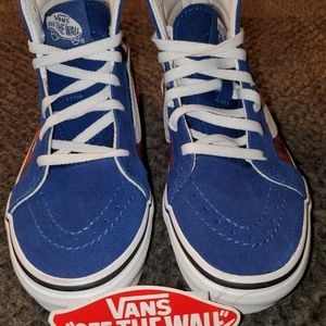 Kids vans sk8 hi top zip special edition,size 1